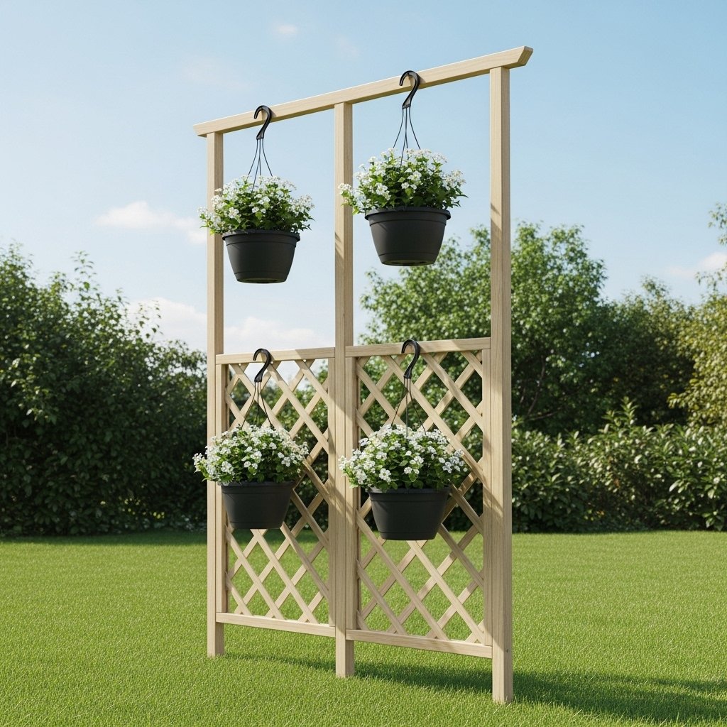 Freestanding Plant Hanger Screen