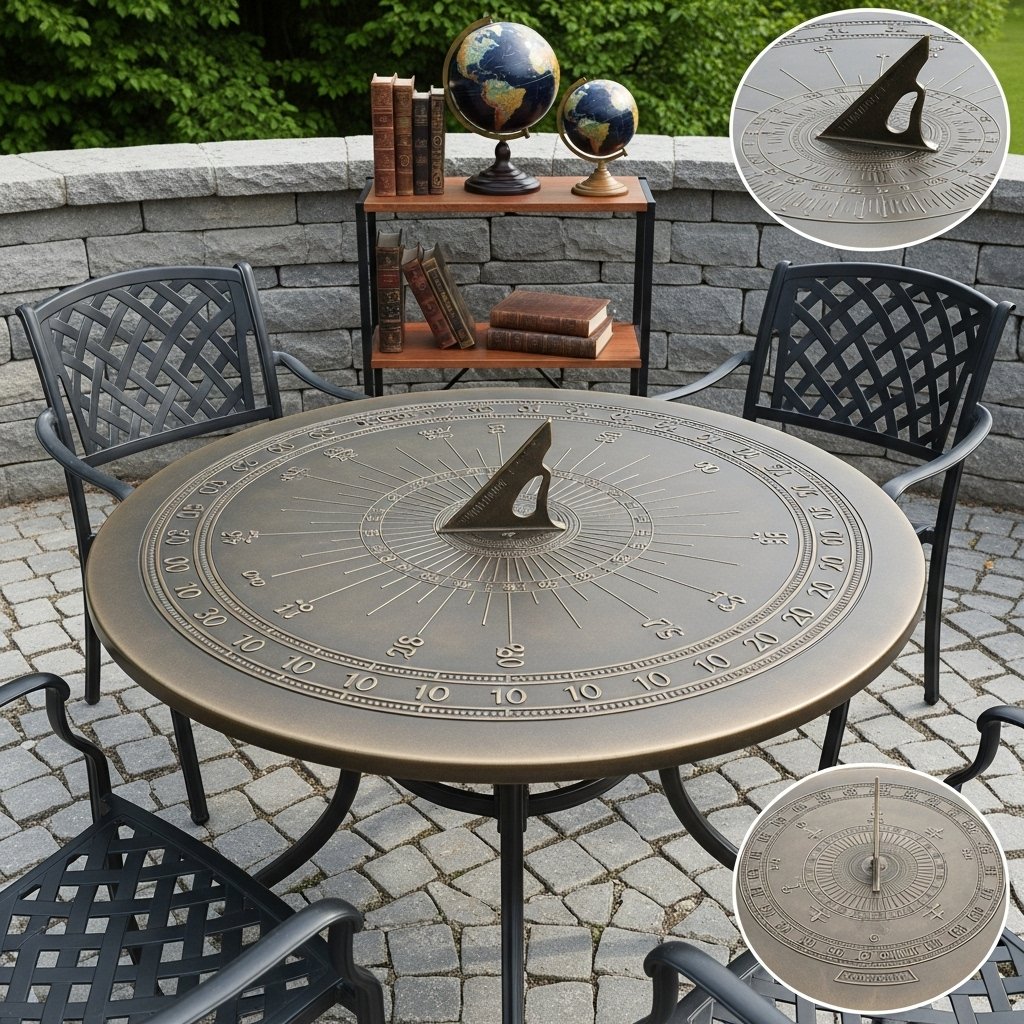  SolarTime Sundial Table