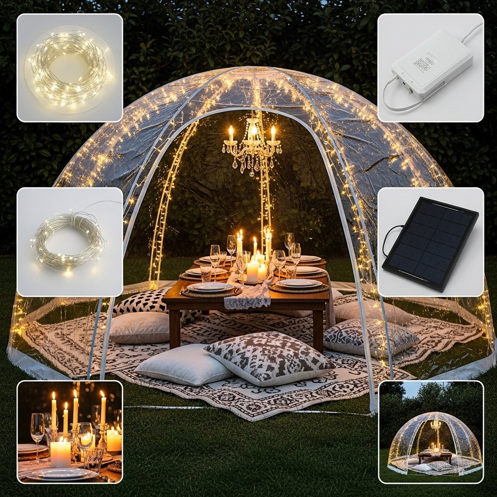 Enchanted Dome Dining with LED Fairy Lights