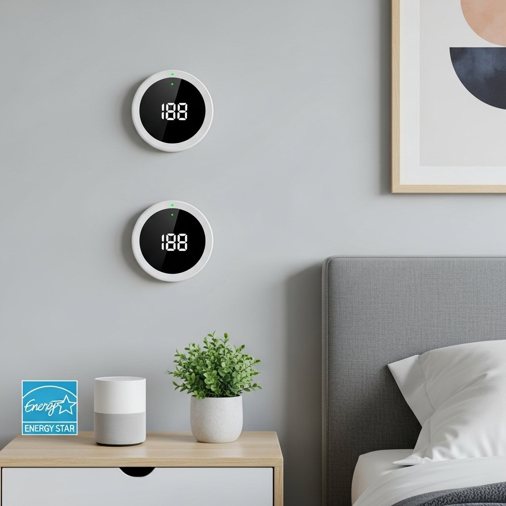 Smart Digital Thermostat with Wall Display