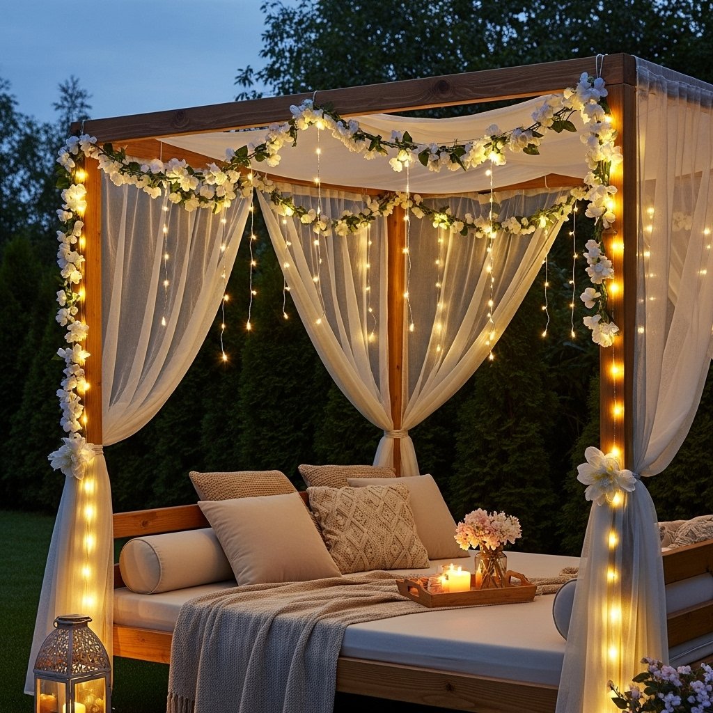 Romantic Canopy Fairy Light Haven
