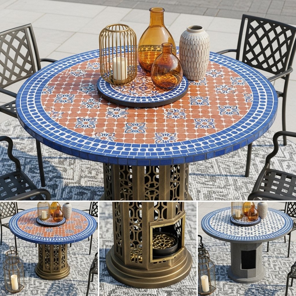  Andalusian Tile Heater Table