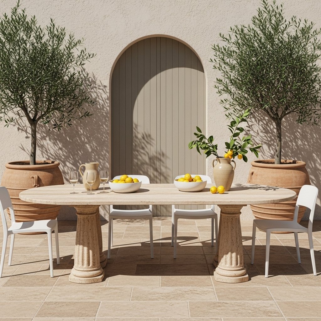 Tuscan Pillar Stone Table