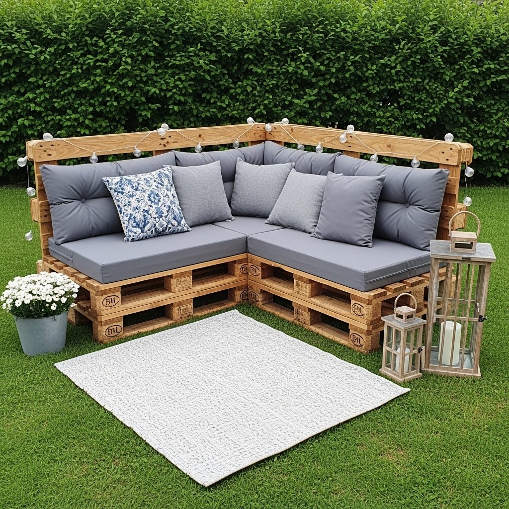 Cozy Pallet Corner Sofa