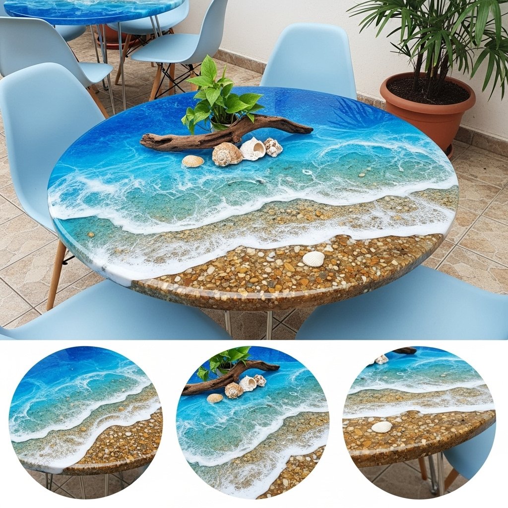 OceanResin Shoreline Table