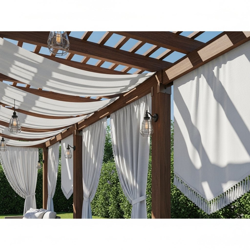 Convertible Fabric Pergola Canopy