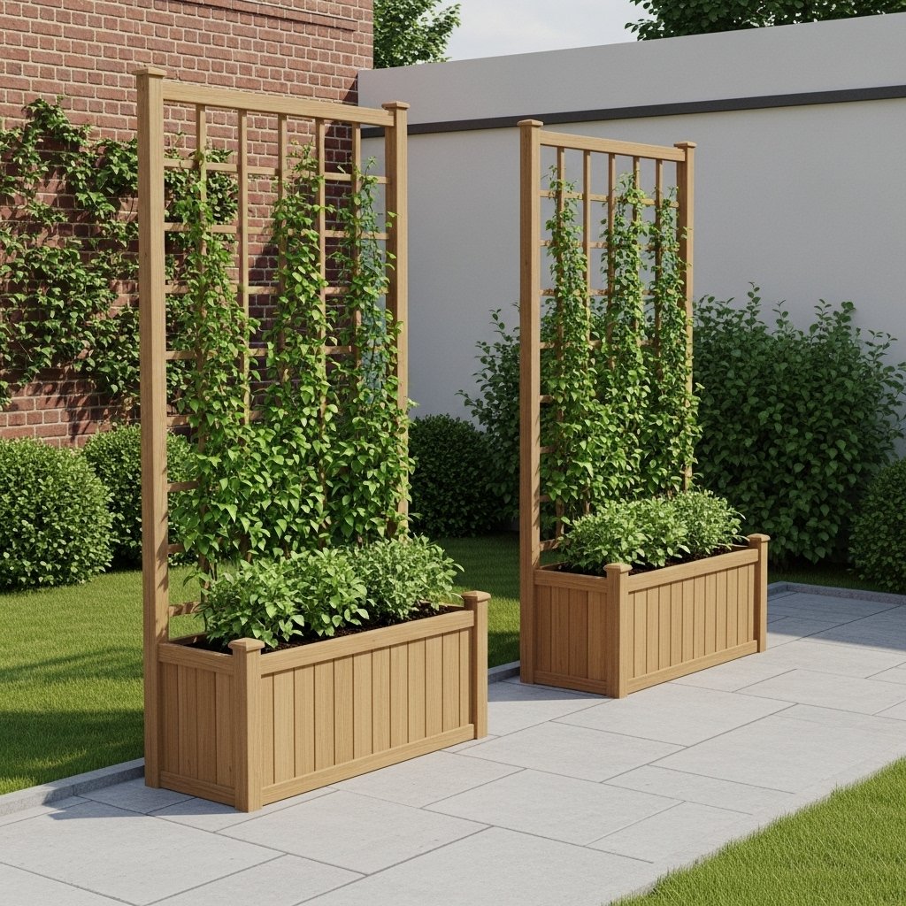 Trellis Planter Box for Privacy