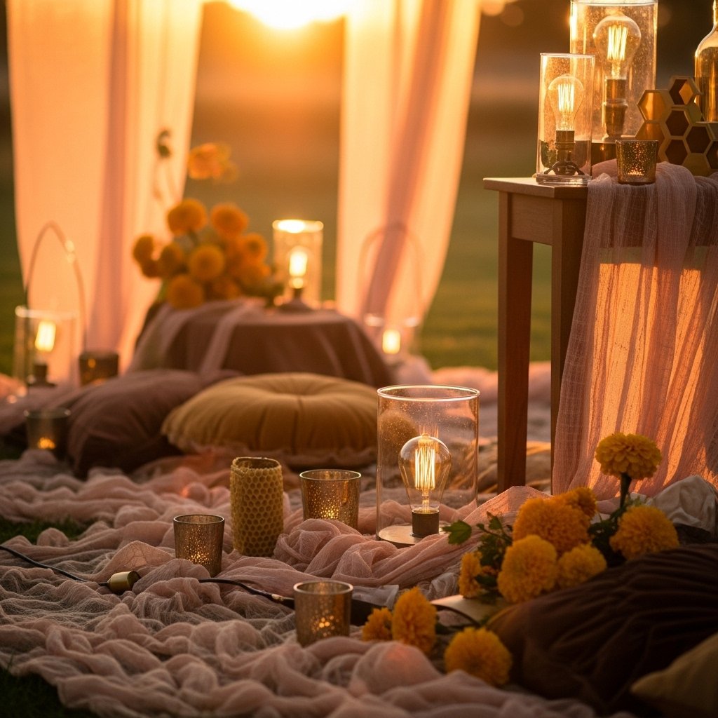 Beeswax and Marigold Display