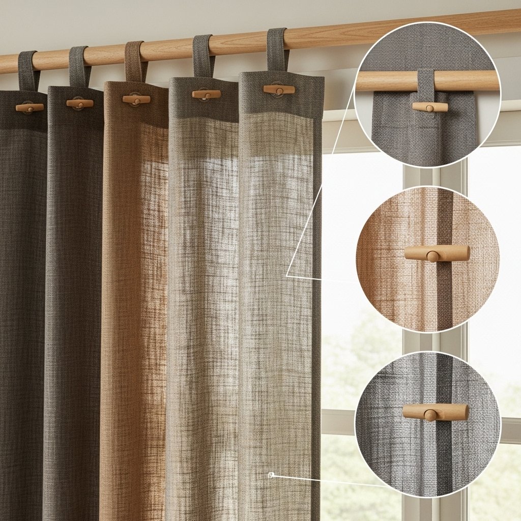 Earthtone Toggle Drapes