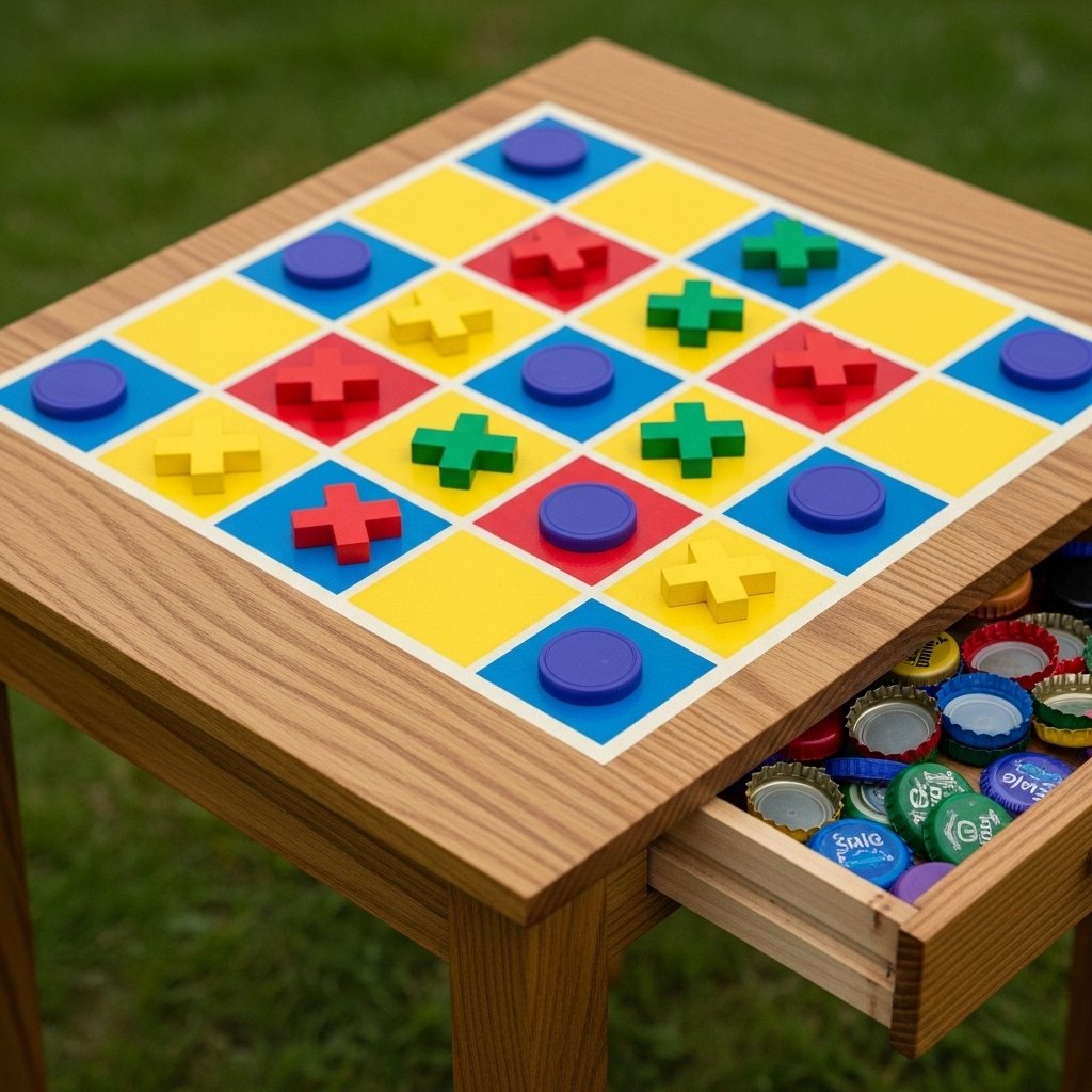 DIY Outdoor Game Table