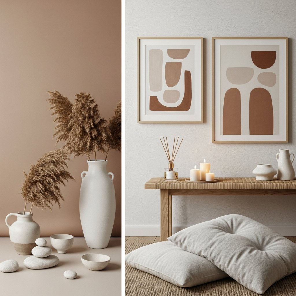 Dried Pampas Grass Display