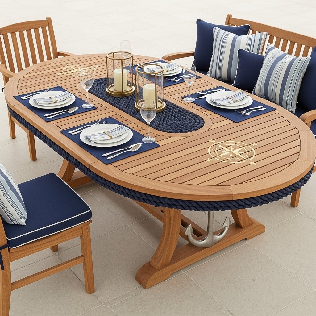 AnchorBay Nautical Dining Table