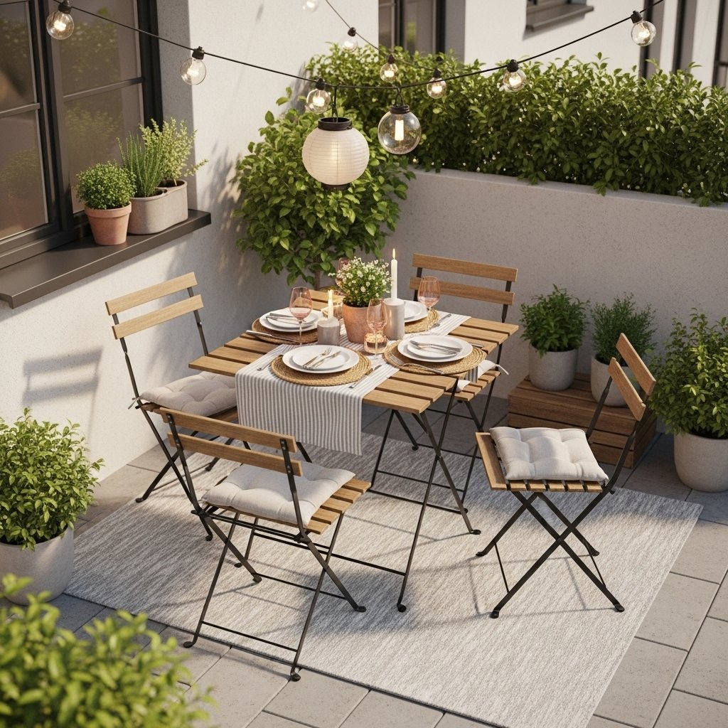 Charming Fold-Away Bistro Set
