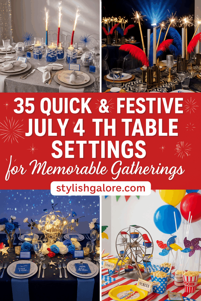 July 4th Table Settings