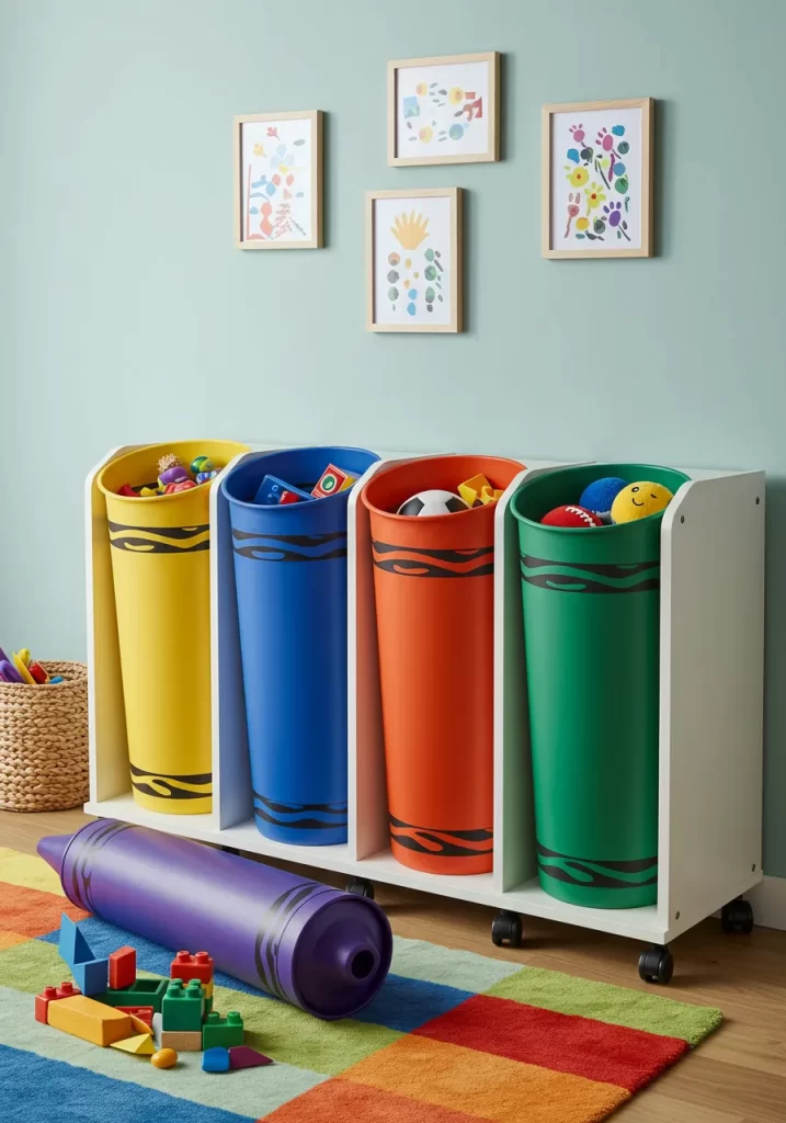 Giant Crayon Play Bins Giant Crayon Play Bins