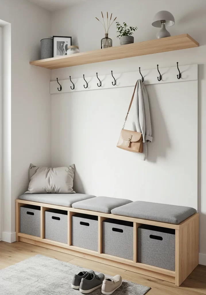 The Scandinavian Serenity Mudroom