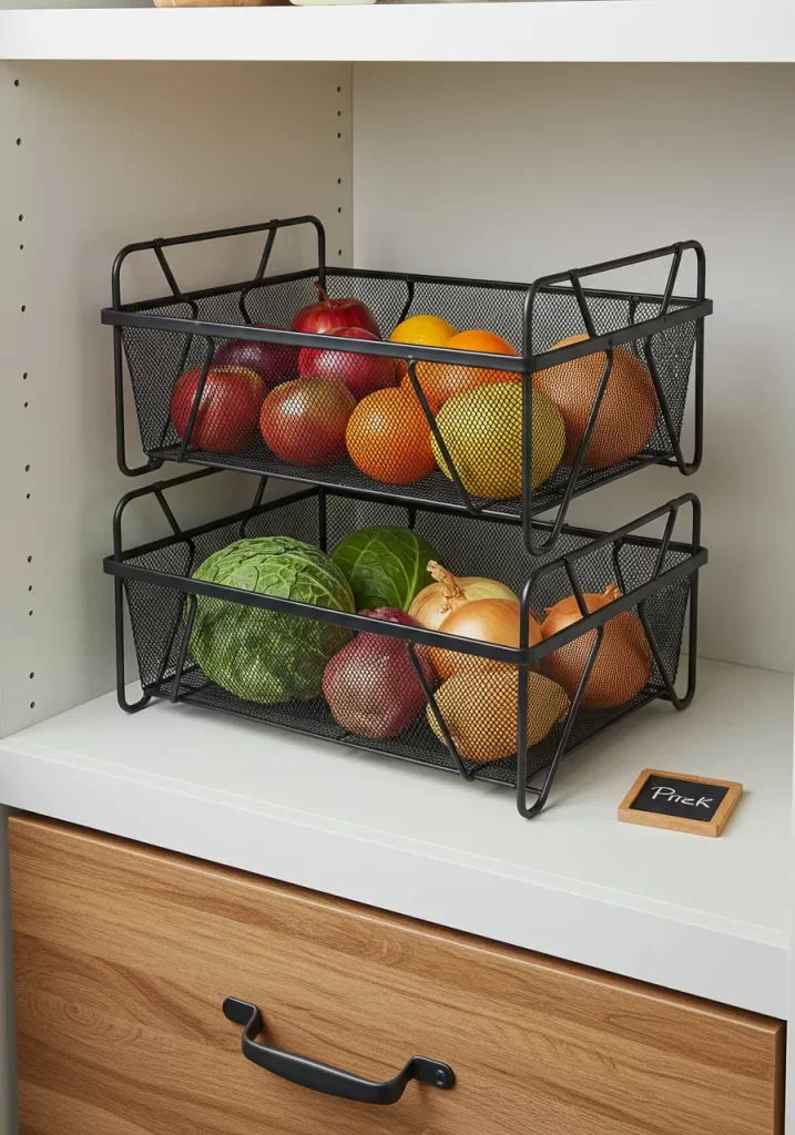 The Stackable Produce Baskets