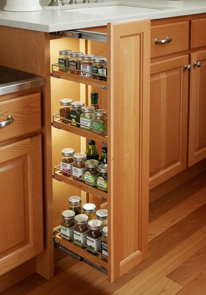 The Slim Pull-Out Spice Rack