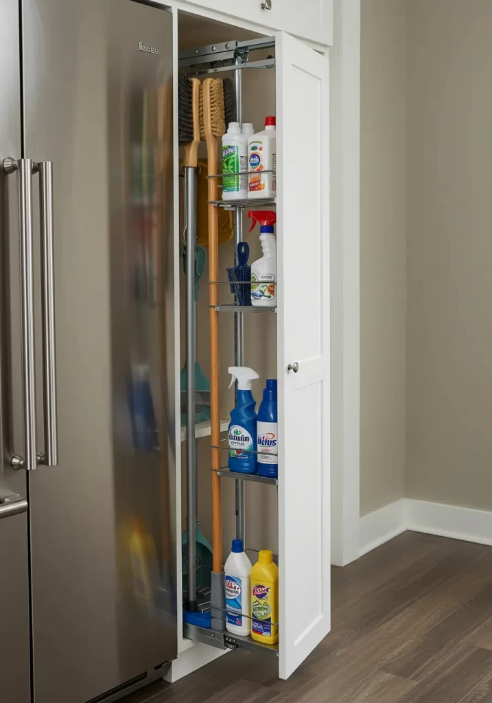 The Tall Cleaning Supply Pull-Out