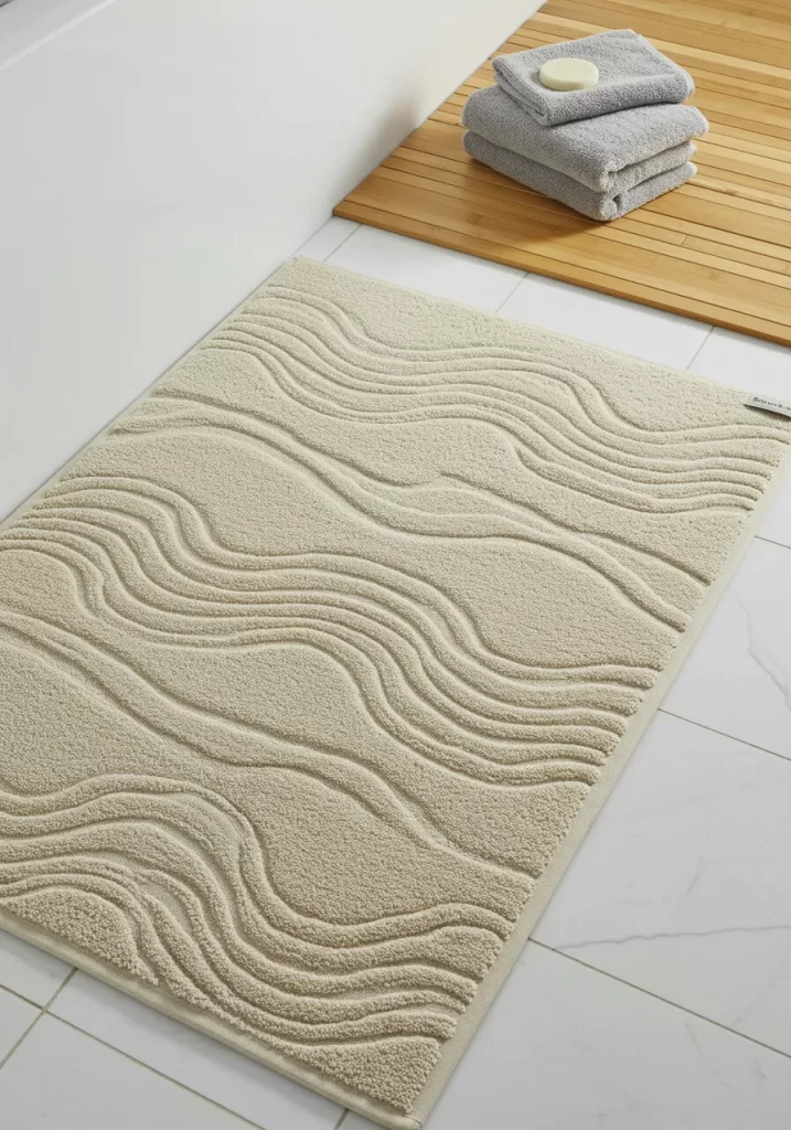 The Wavy Texture Bath Mat