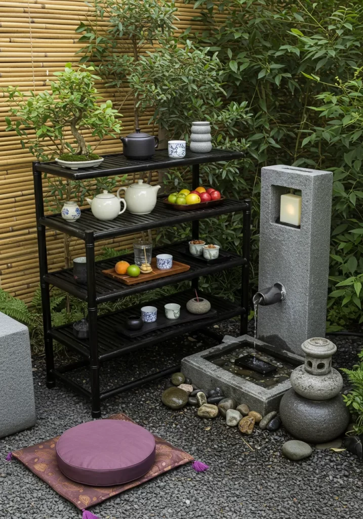The Zen Garden Serving Shelf