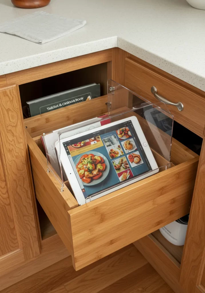 The Tablet & Cookbook Drawer