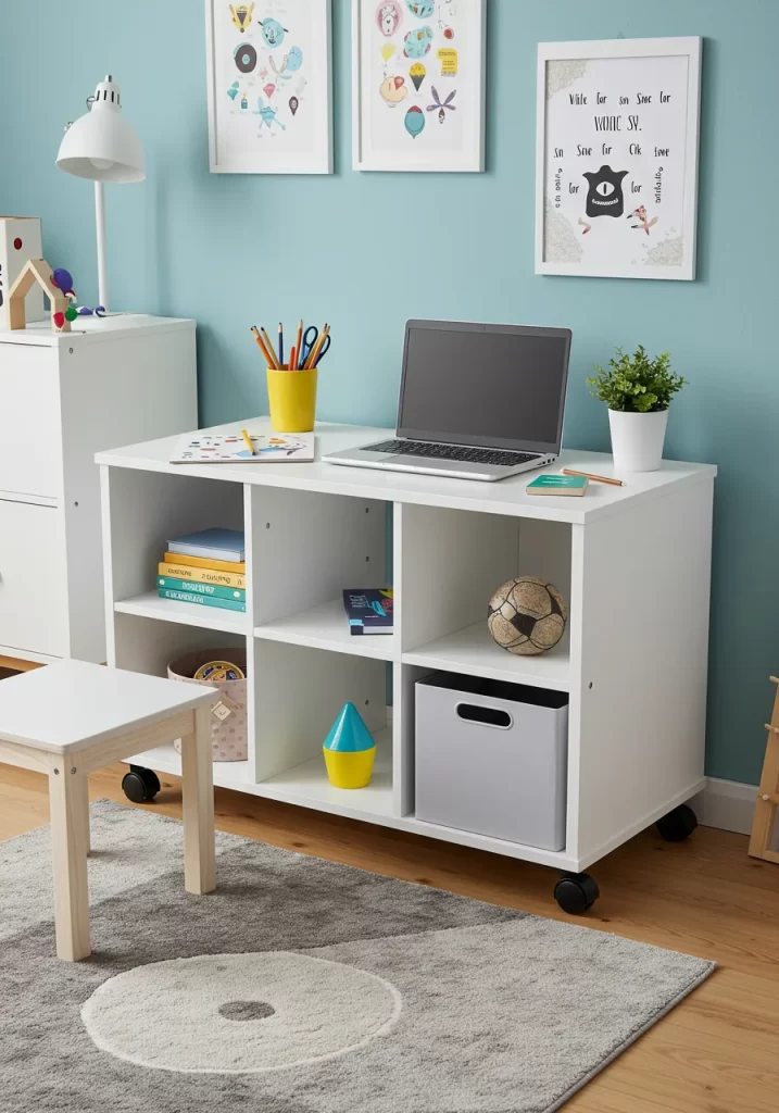The Rolling Study & Storage Desk The Rolling Study & Storage Desk