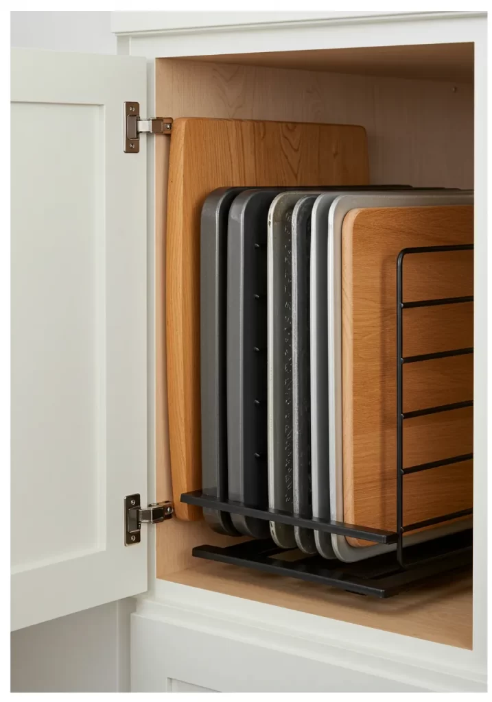 The Pull-Out Tray & Board Rack