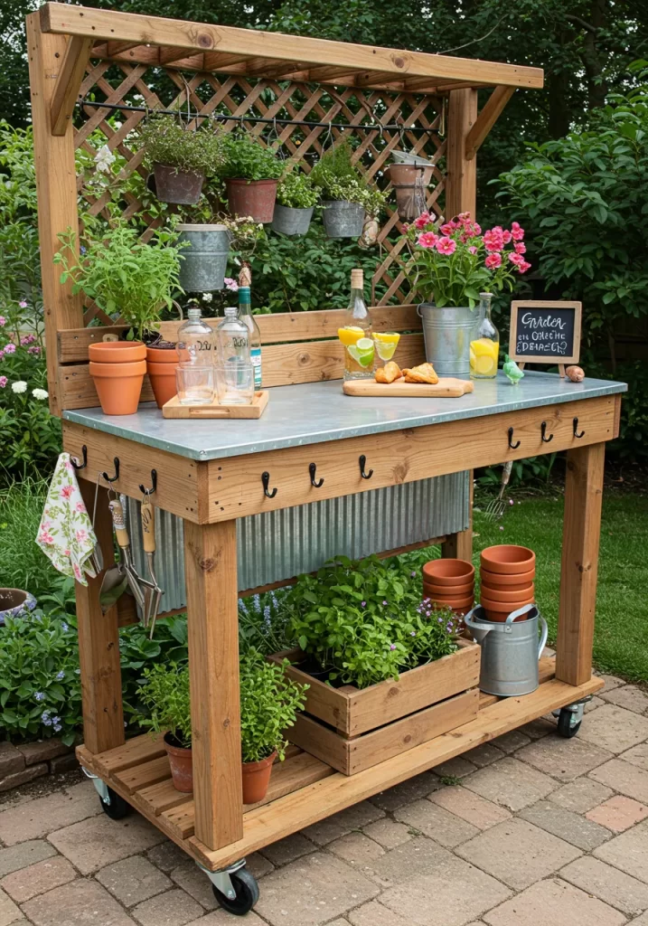 The Gardener's Potting & Party Station