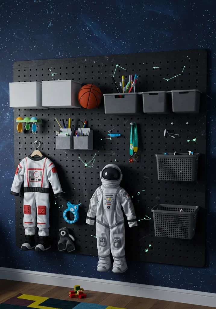 The Cosmic Command Center Pegboard The Cosmic Command Center Pegboard