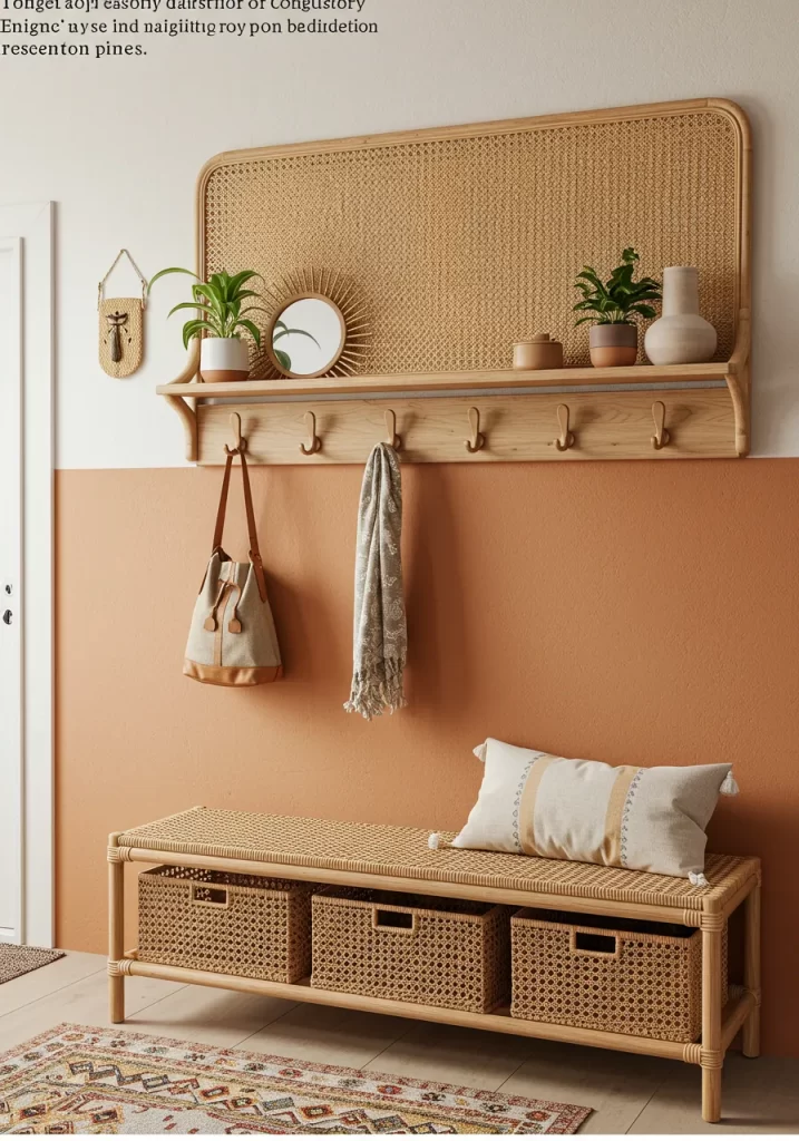 The Bohemian Rattan Entryway