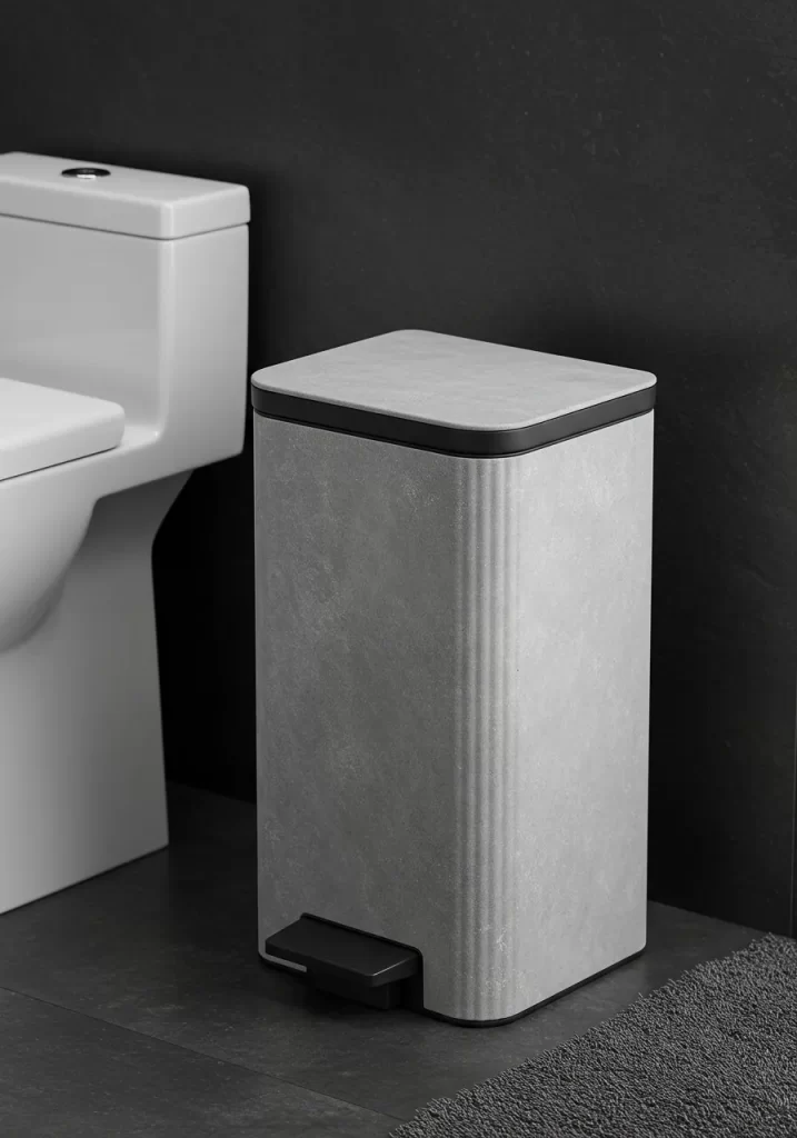 The Stone-Look Pedal Bin