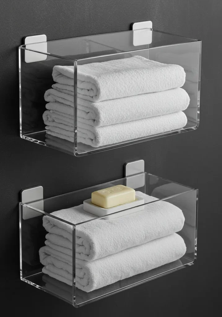 The Clear Acrylic Wall Shelves