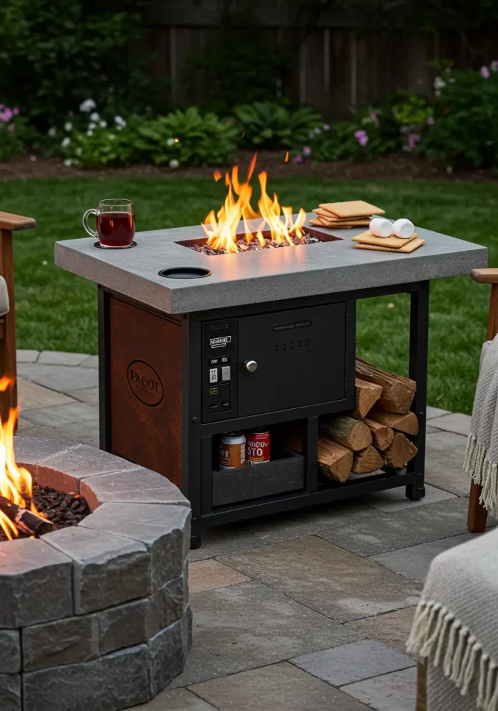 The Fireside S'mores Station