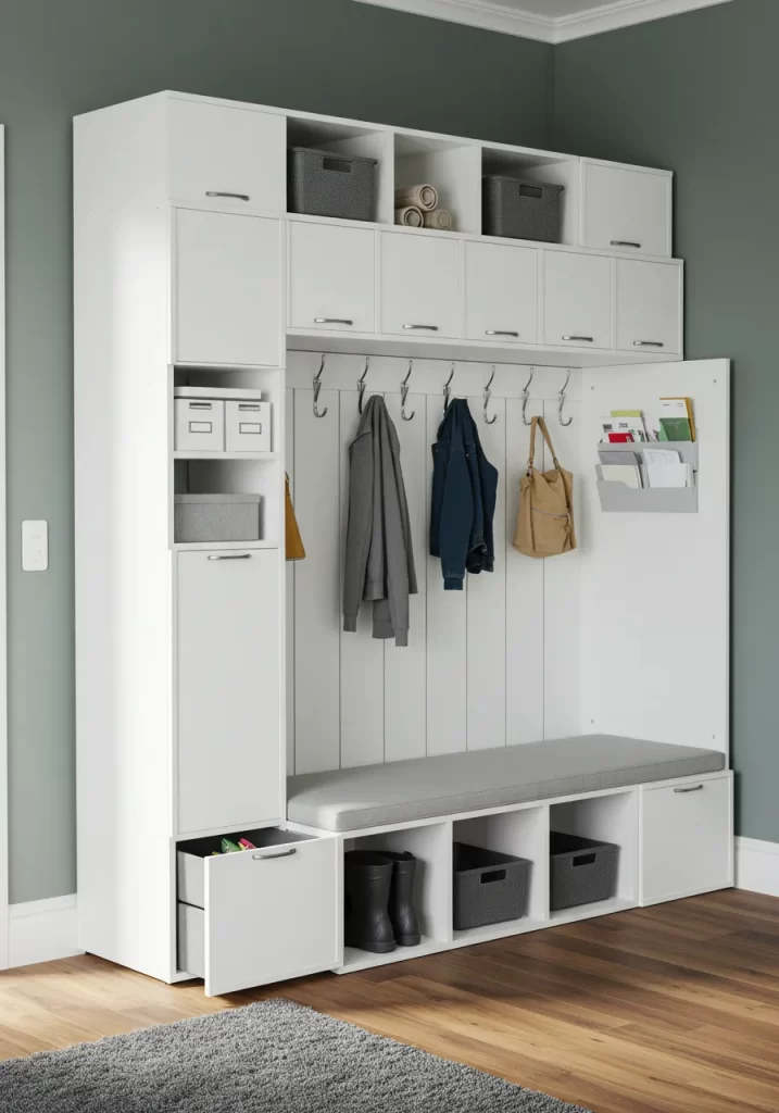 The Ultimate White Entry Organizer