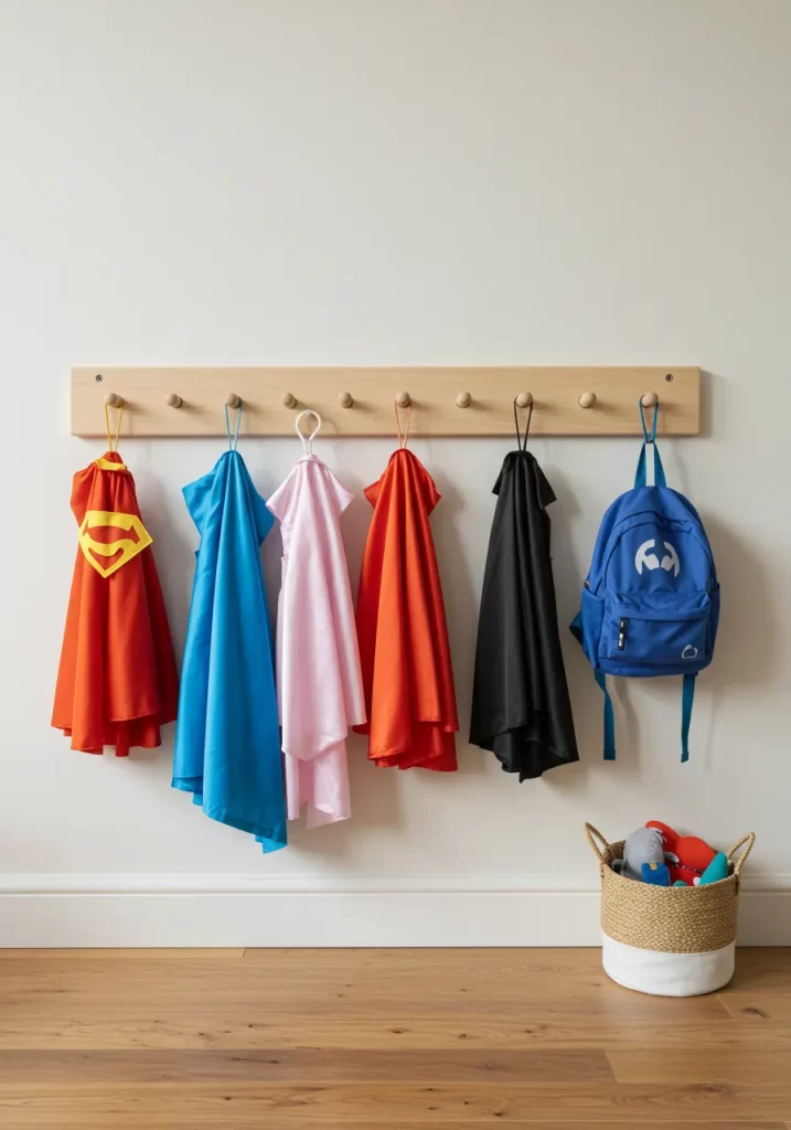 The Superhero Cape Rack The Superhero Cape Rack