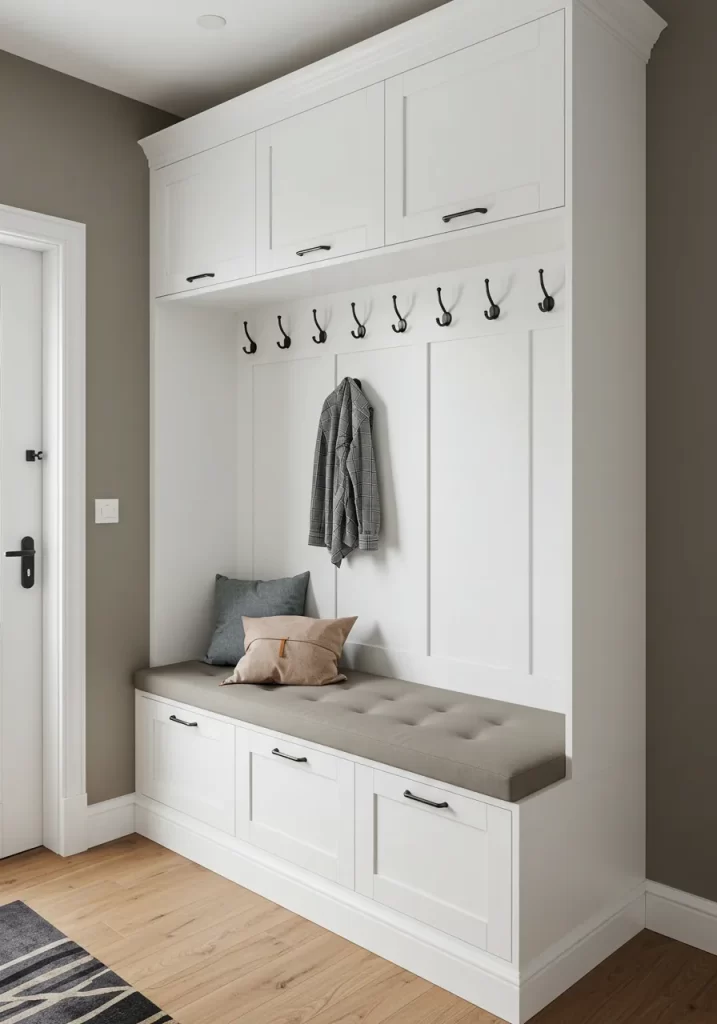 The Classic White Entryway