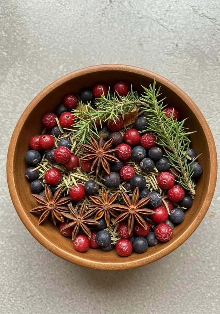 Winter Berry & Evergreen Potpourri