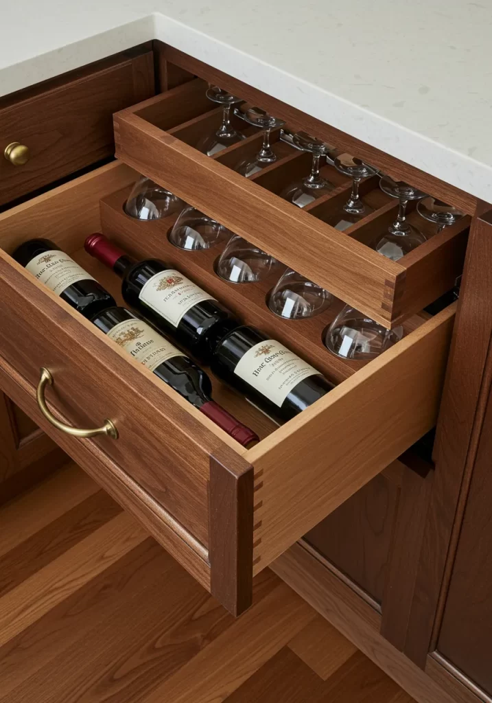 The Wine & Glass Drawer