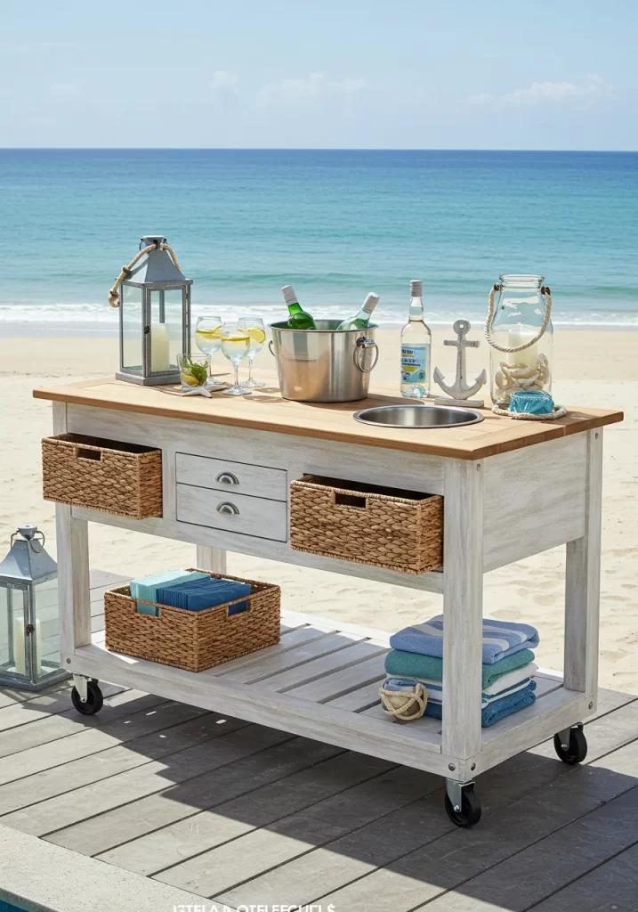 The Coastal Entertainer's Cart