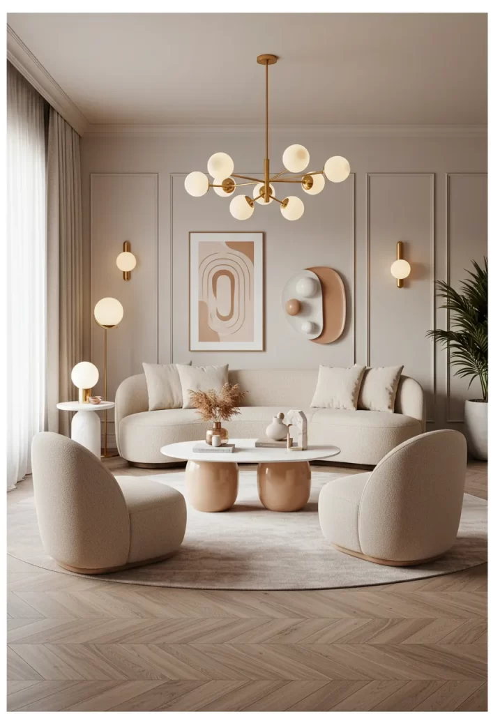 The Sculptural Serenity Setting