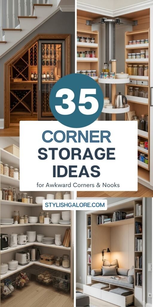 Corner Storage Ideas

