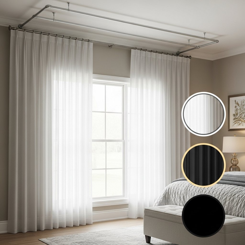 The Ceiling-Mounted Curtain Track