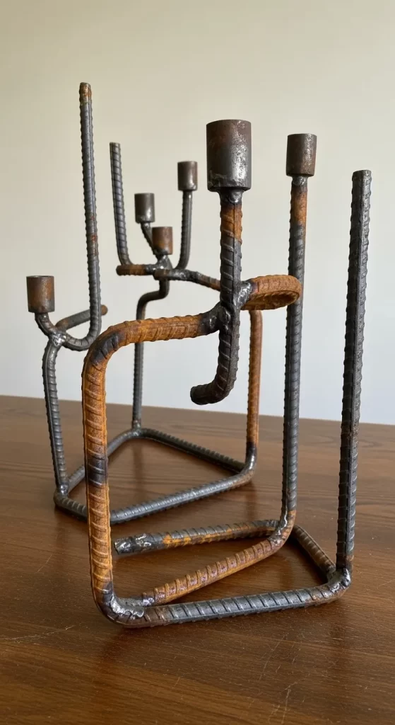 The Rebar Reimagined Candelabra