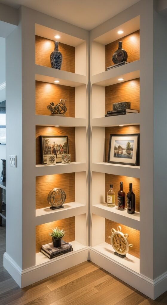 The Luminous Corner Display Niche