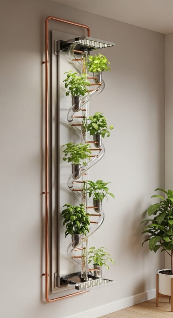 The Spiral Hydroponic Column