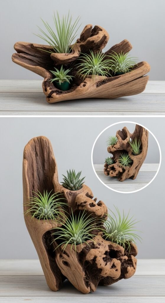 The Sculpted Driftwood Air Garden