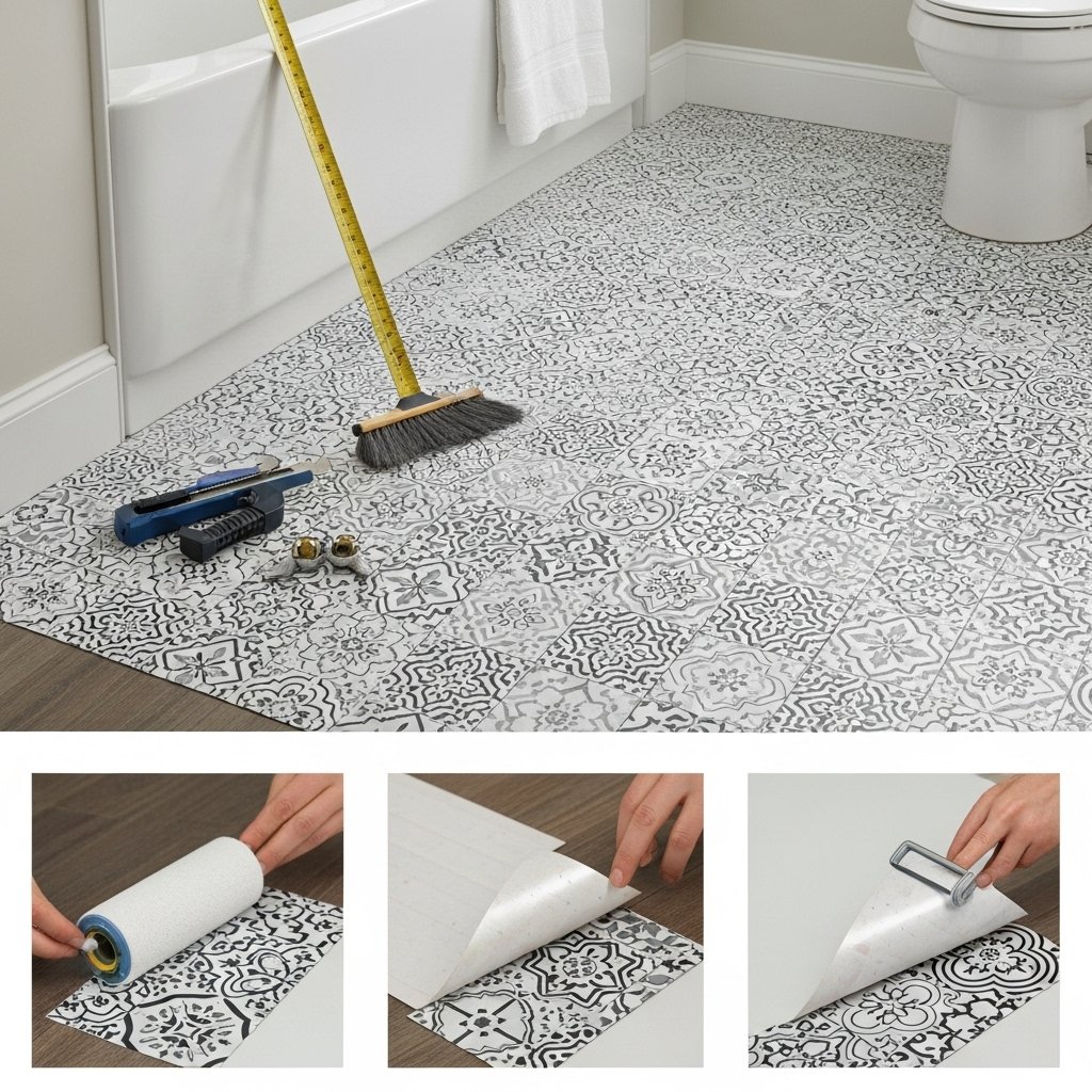 Removable Peel-and-Stick Floor Tiles