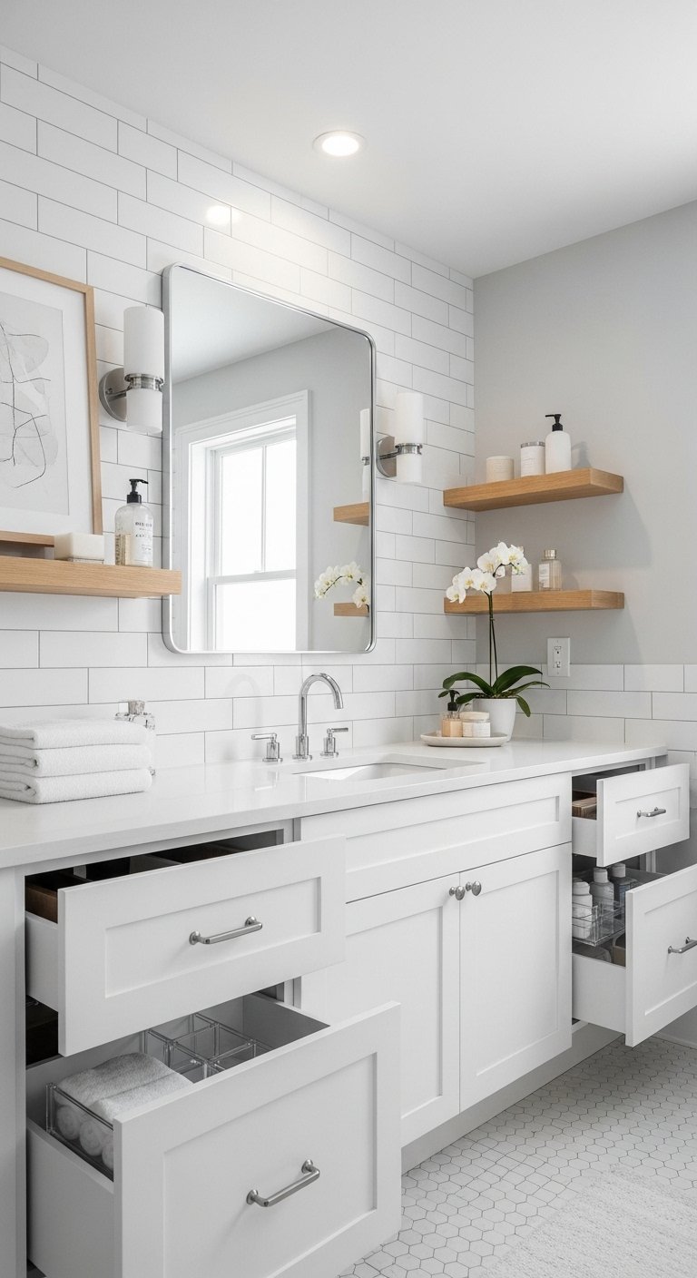 Curated visual reference: Fresh Look at 48 Budget Friendly Bathroom Vanity Makeovers That Look High End