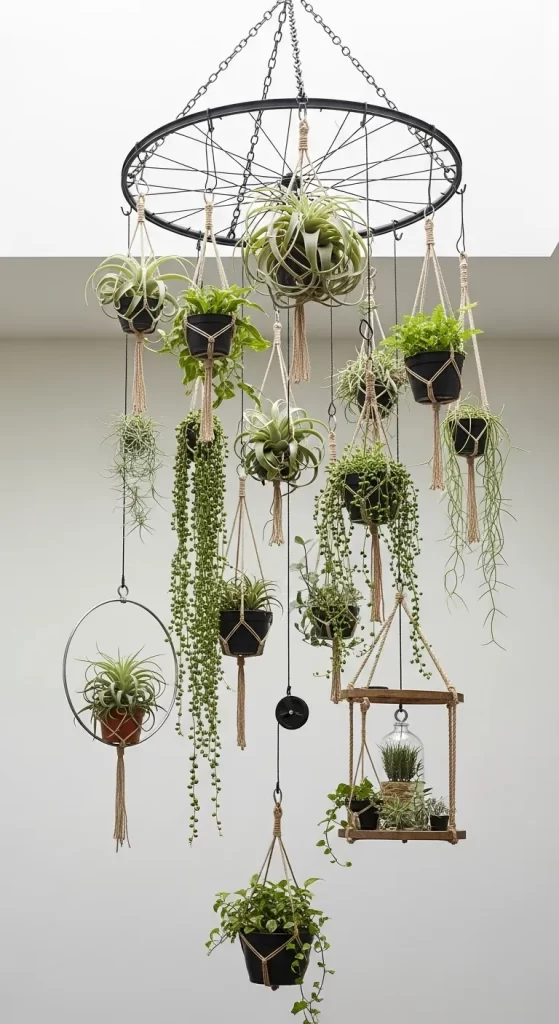 Bicycle Wheel Chandelier